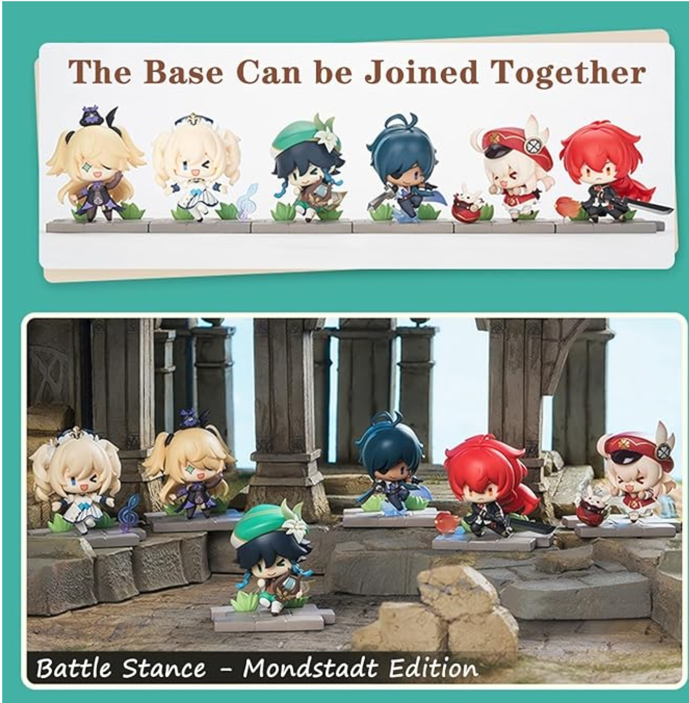 Collection Battle Heroes Genshin of Mondstadt Impact
